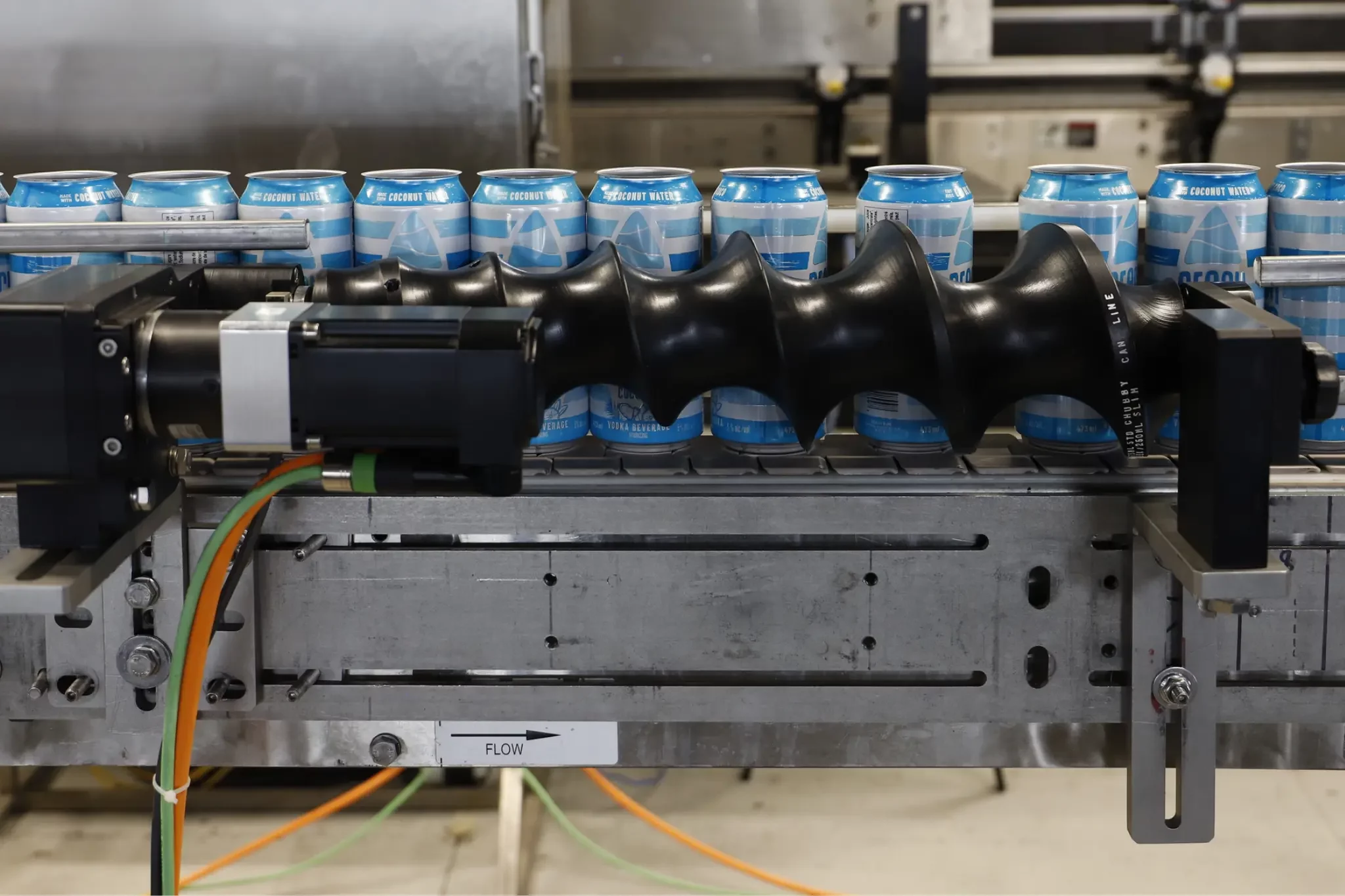 Indexing Feedscrew for Can spacing